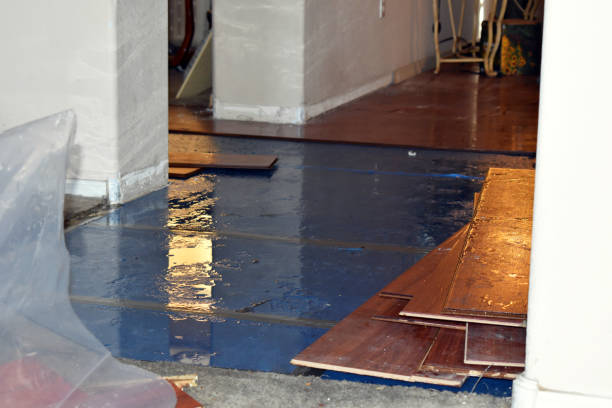 Professional Sewage Cleanup technician working in Bayport, NY